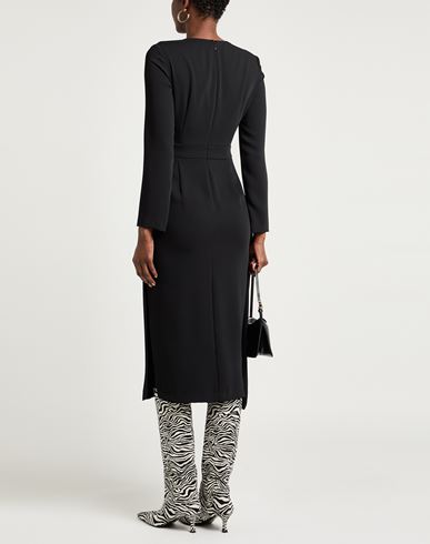 Gold Woman Midi dress Black Size S Polyester