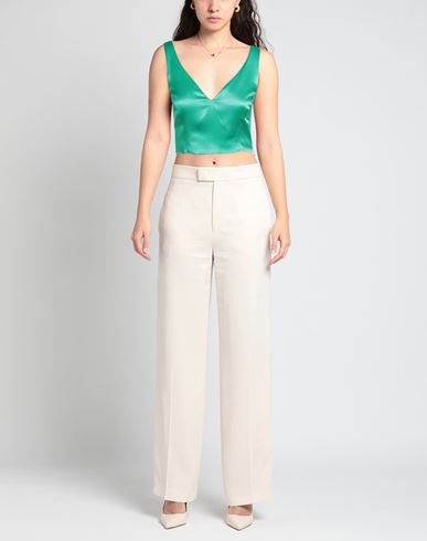 Soallure Woman Top Green Size 10 Viscose