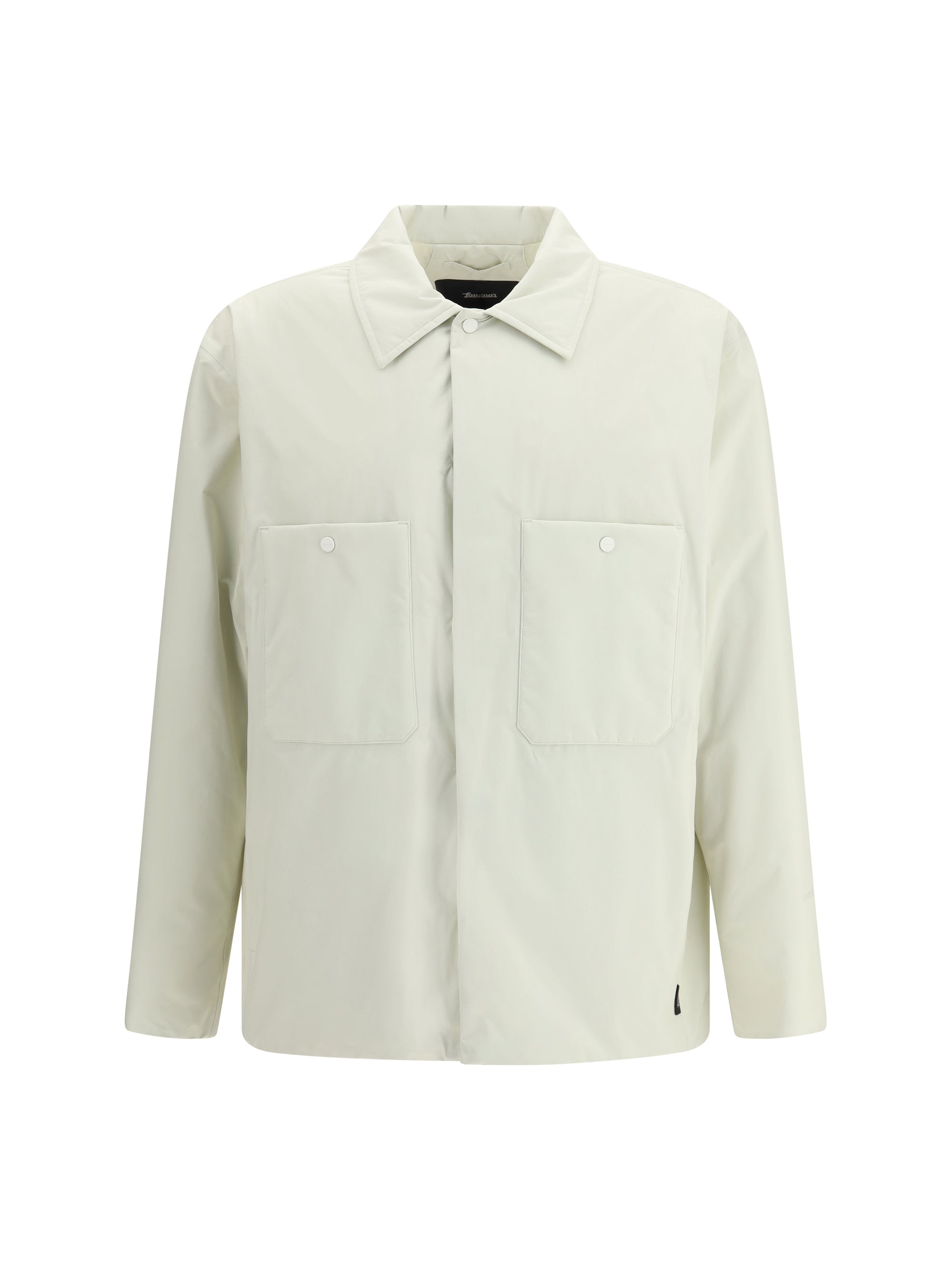 Padded Nylon Jacket — Beige