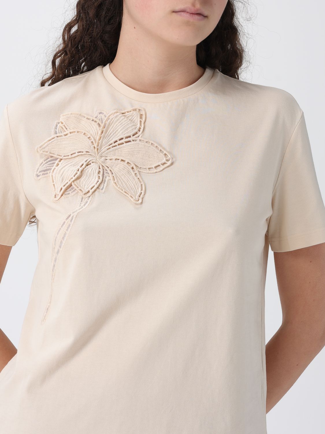 T-Shirt Woman color Yellow Cream