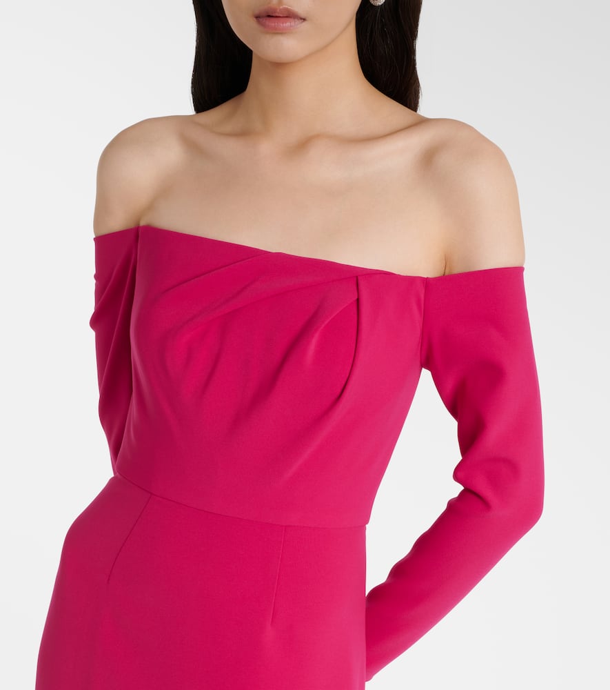 Off-shoulder gown