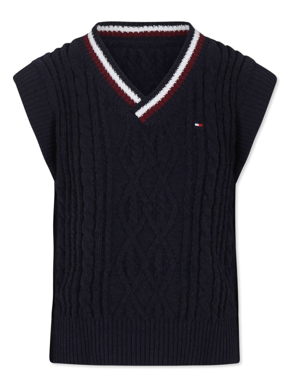 Embroidered-logo pullover - Blue
