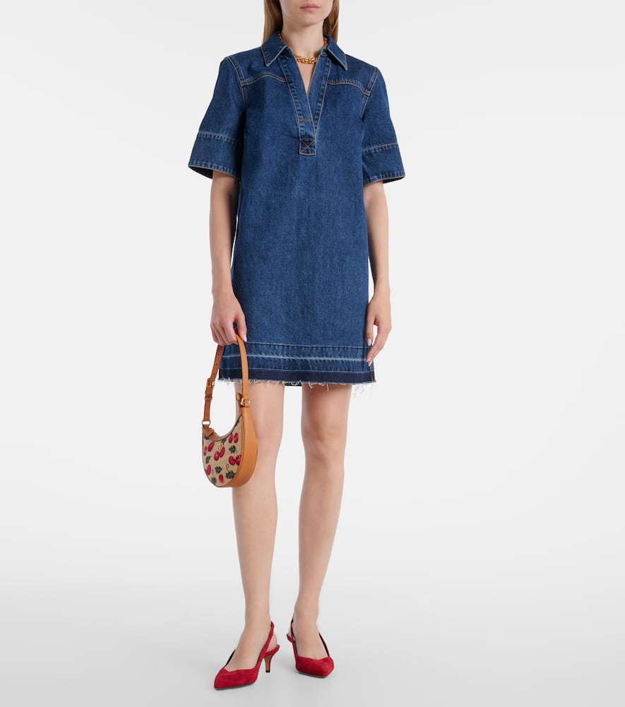 Denim shirt dress