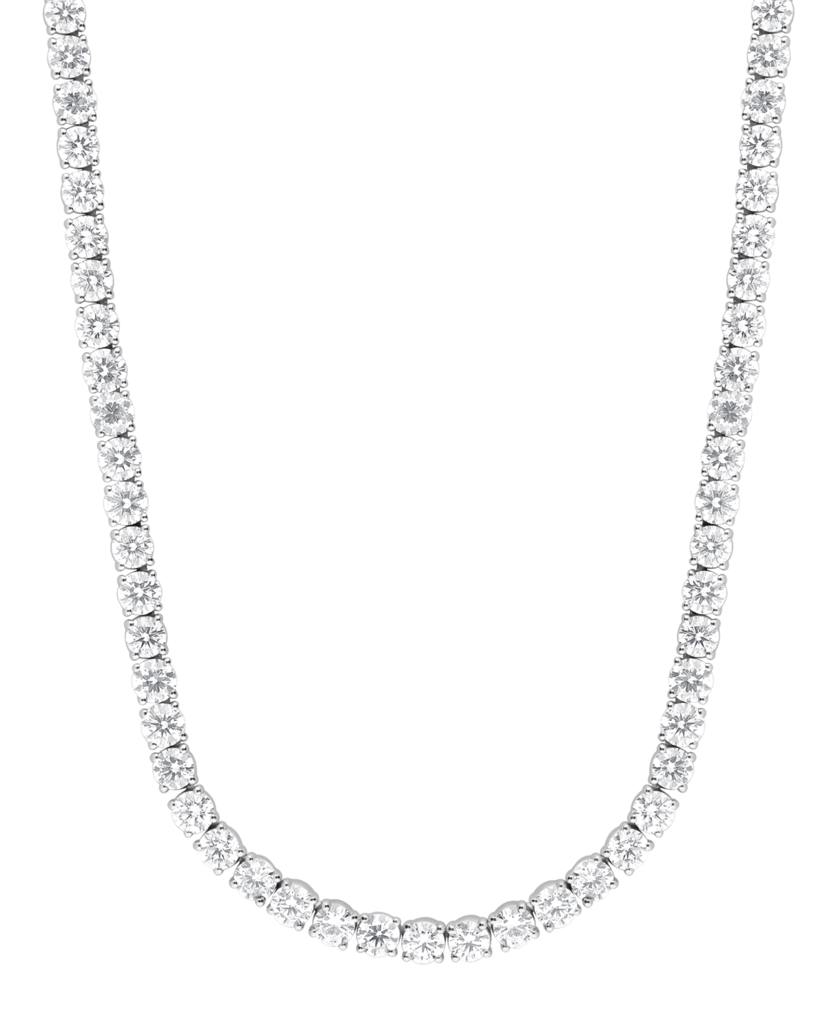 "Lab Grown Diamond 18"" Tennis Necklace (28-1/2 ct. t.w.) in 14k White Gold - White Gold"