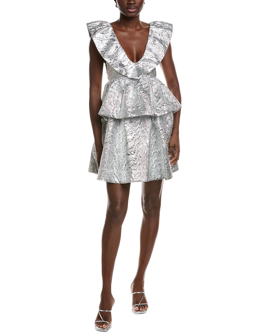 Metallic Jacquard Layer Dress