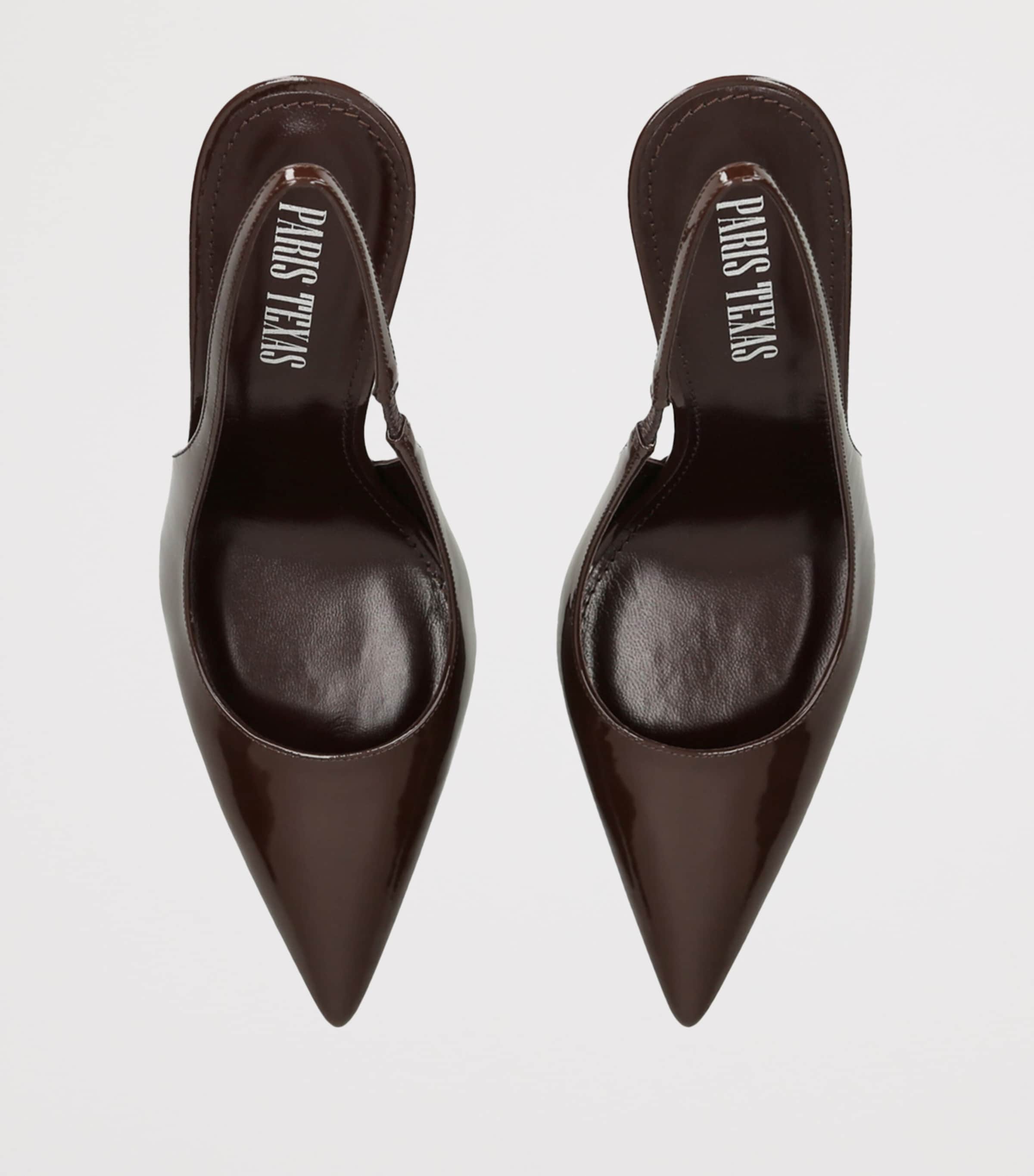 Patent Leather Lidia Slingback Pumps 105