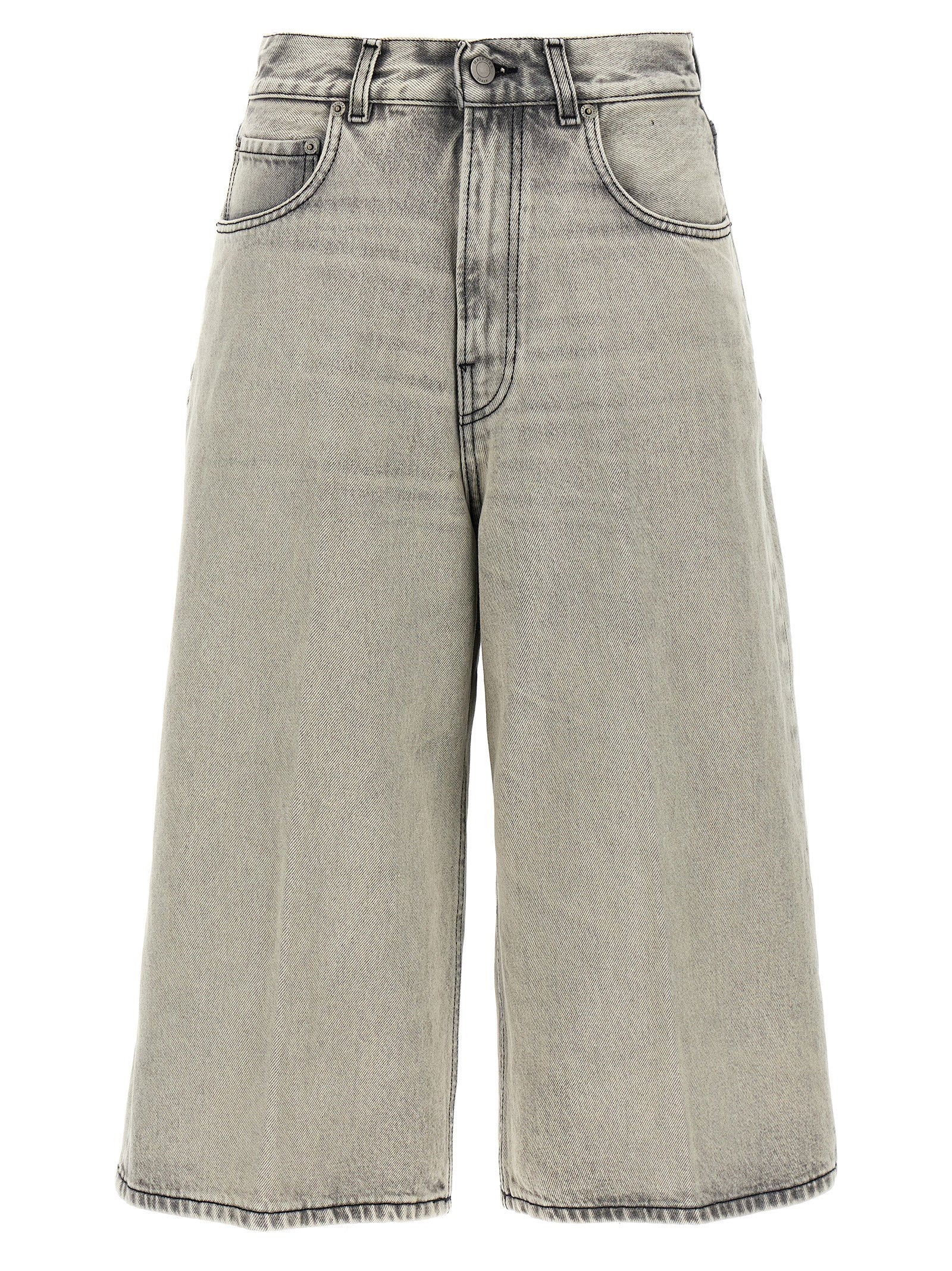 Belle Pearl Grey Bermuda Shorts