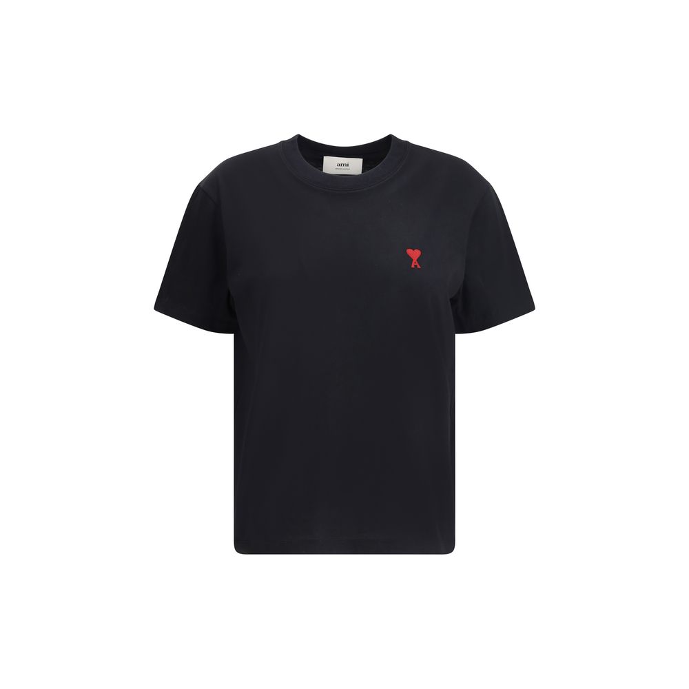 Logo-Embroidered Cotton T-Shirt — Black