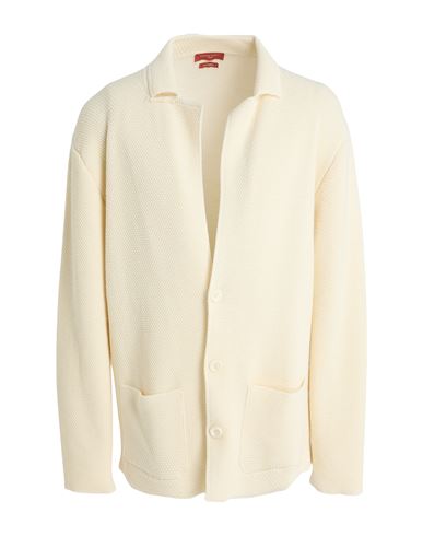 Man Blazer Ivory Size M Merino Wool