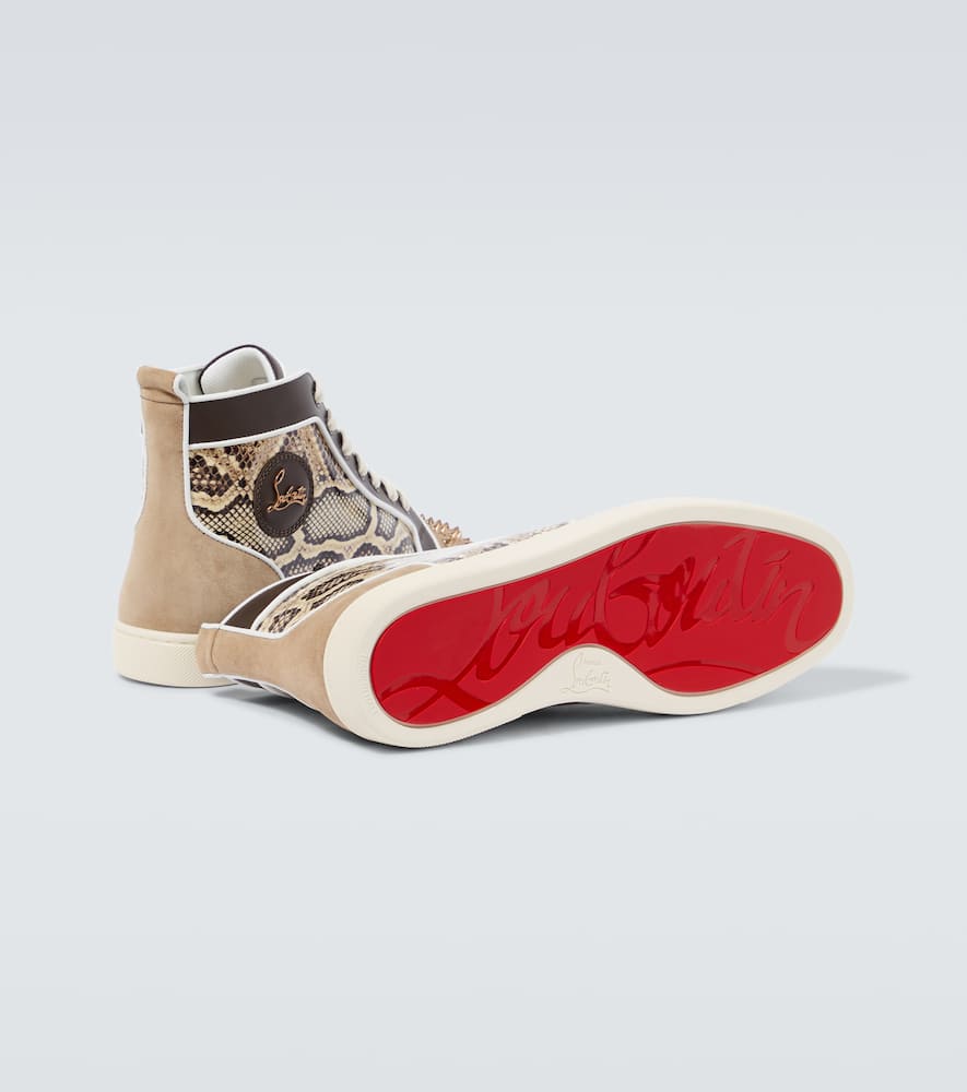 Lou Spikes leather sneakers