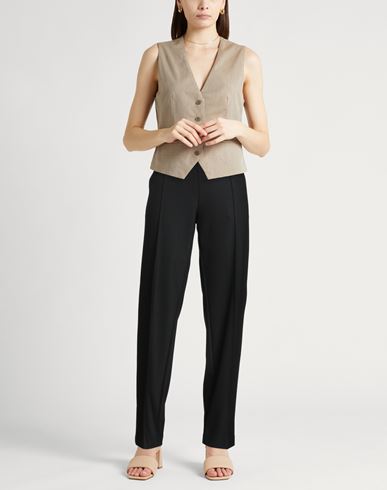 Woman Pants Black Size 4 Polyester, Virgin Wool, Elastane