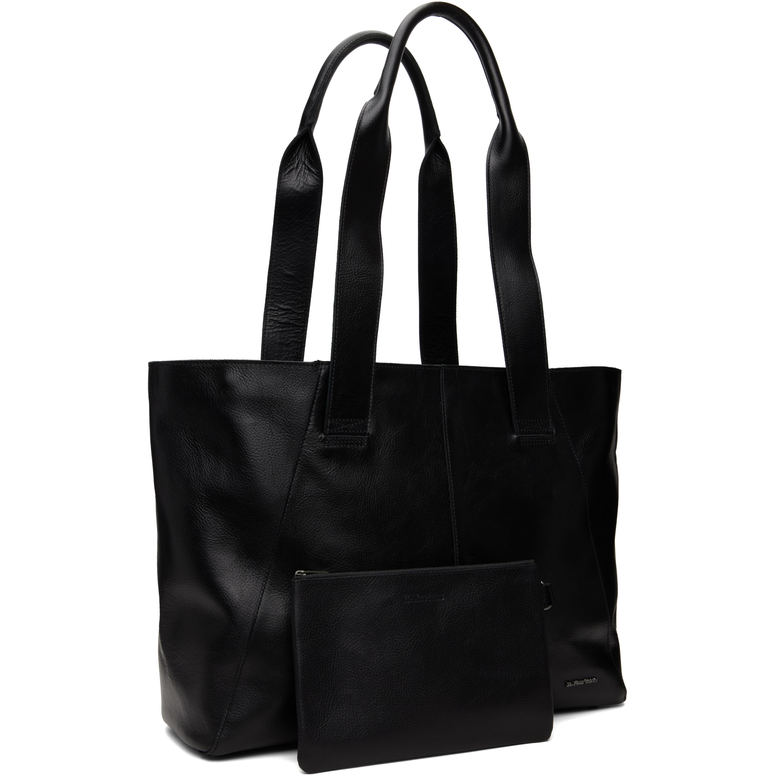 Black Maxi Overdrive Leather Tote