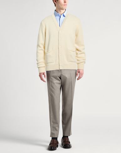 Lab Man Cardigan Cream Size M Merino Wool