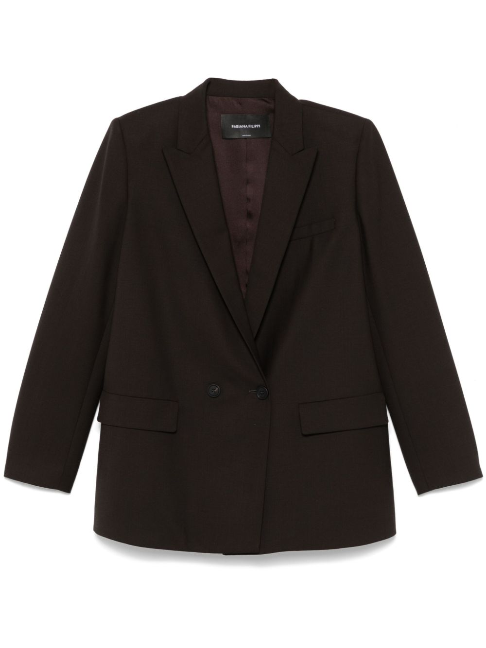Double-breasted blazer - Brown