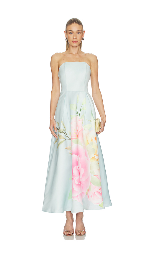 ELLIATT Harper Strapless Gown in Baby Blue. S. Also in L, M