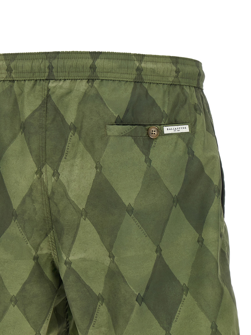 Ballantyne - swim shorts logo detail and back pocket