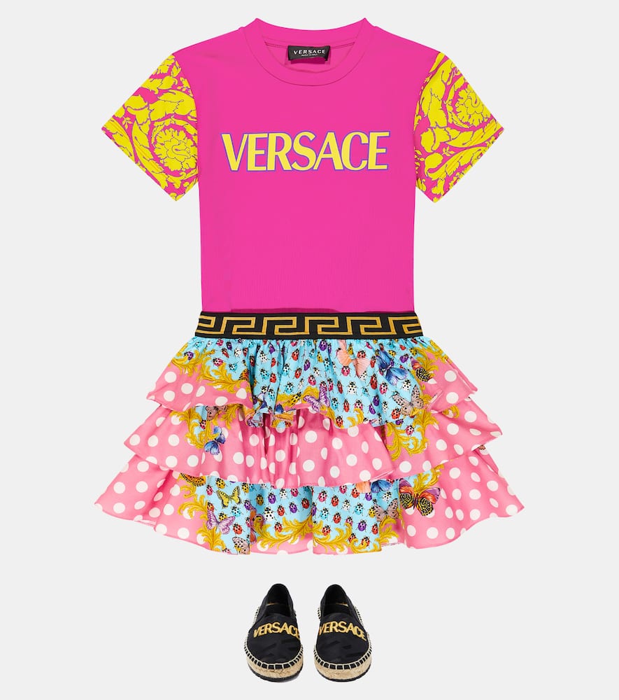 Butterflies printed cotton skirt