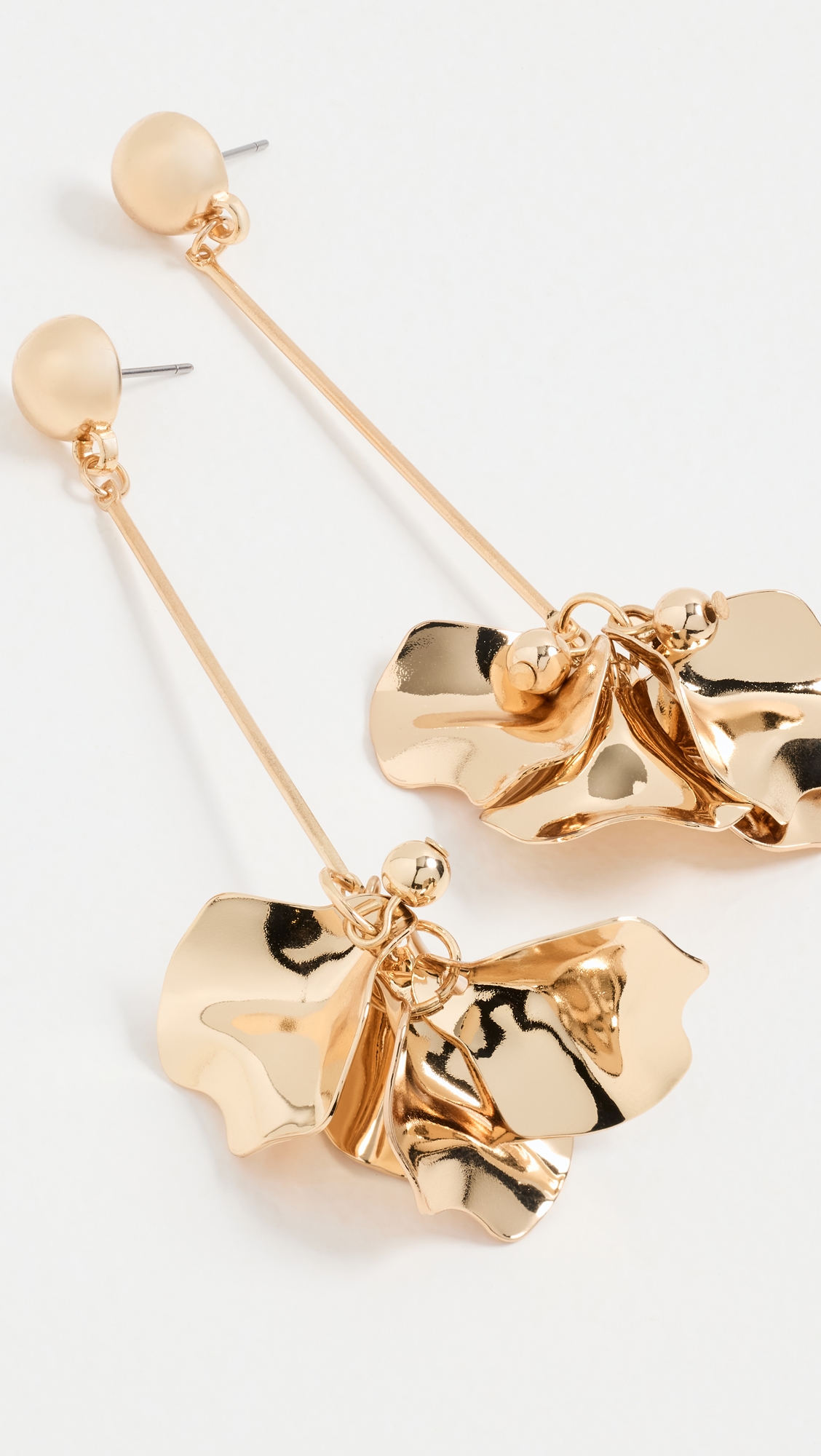 Petunia Earrings Gold One Size