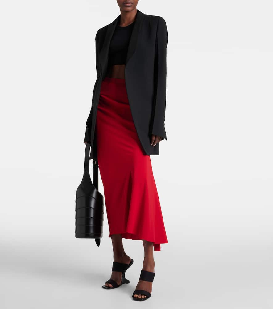 Rick Owens High-rise midi skirt