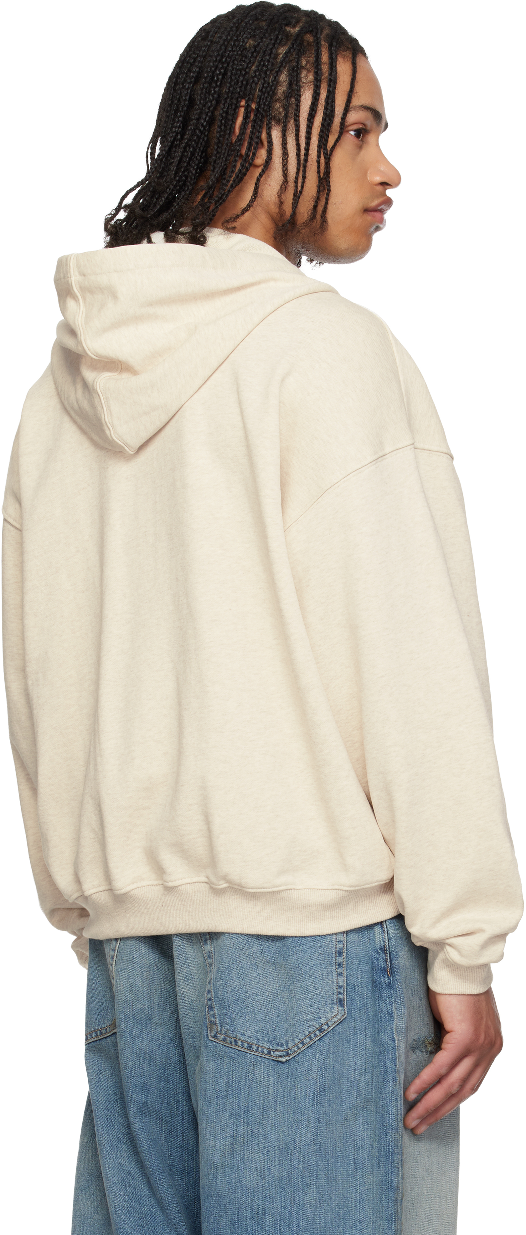 Gray RH Zip Up Hoodie