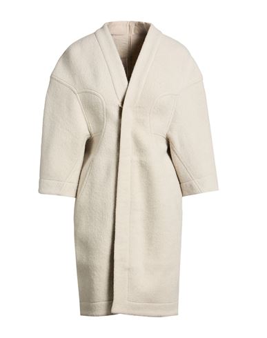 Woman Coat Light grey Size 2 Wool, Alpaca wool