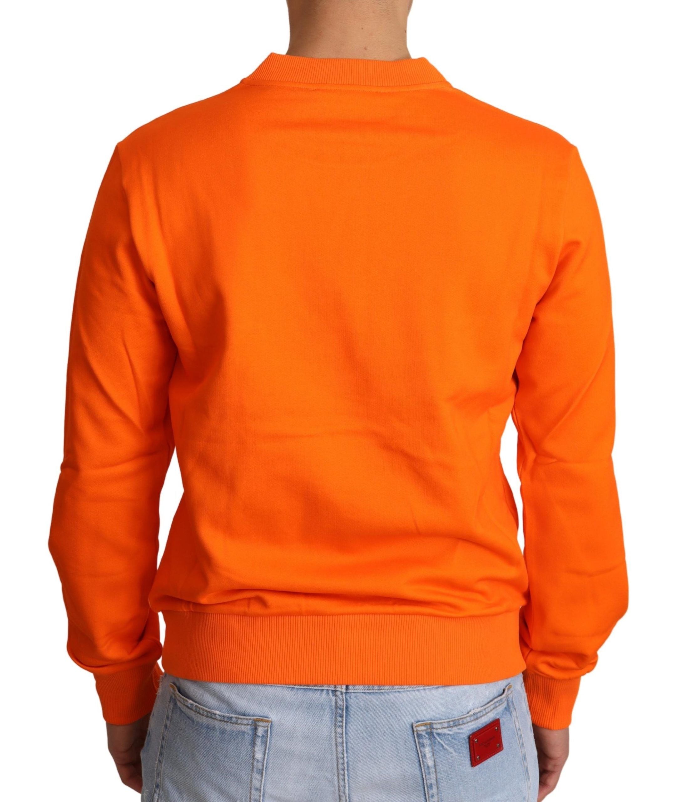 King Caesar Crew-Neck Sweatshirt — Orange