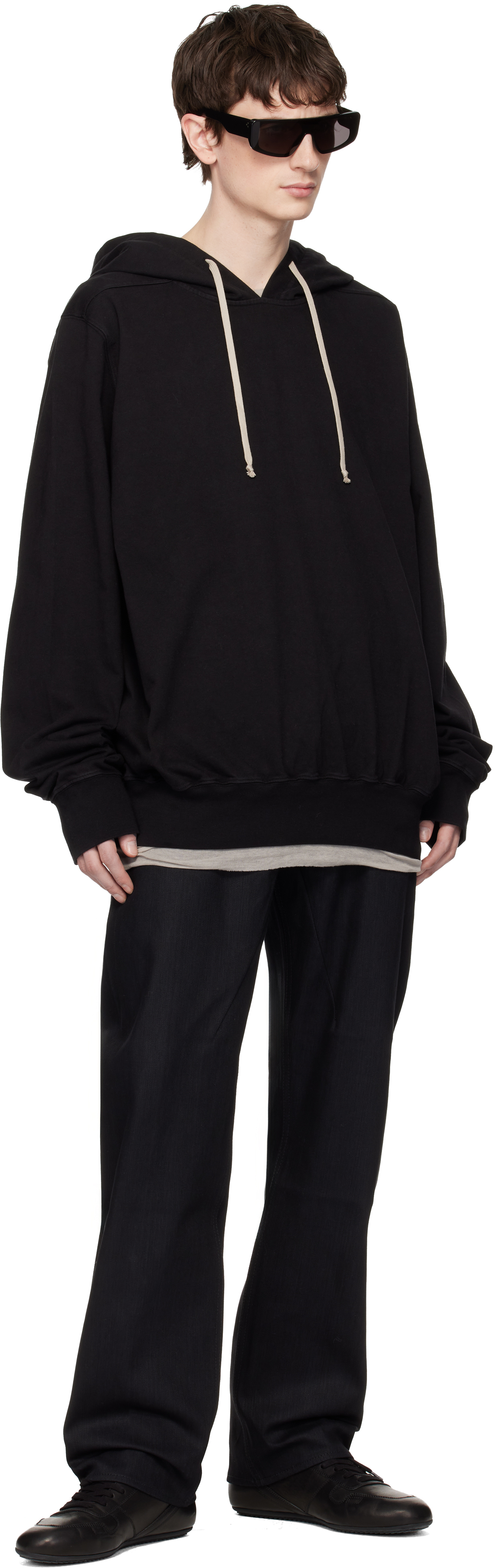 Black Temple Oversized Hoodie