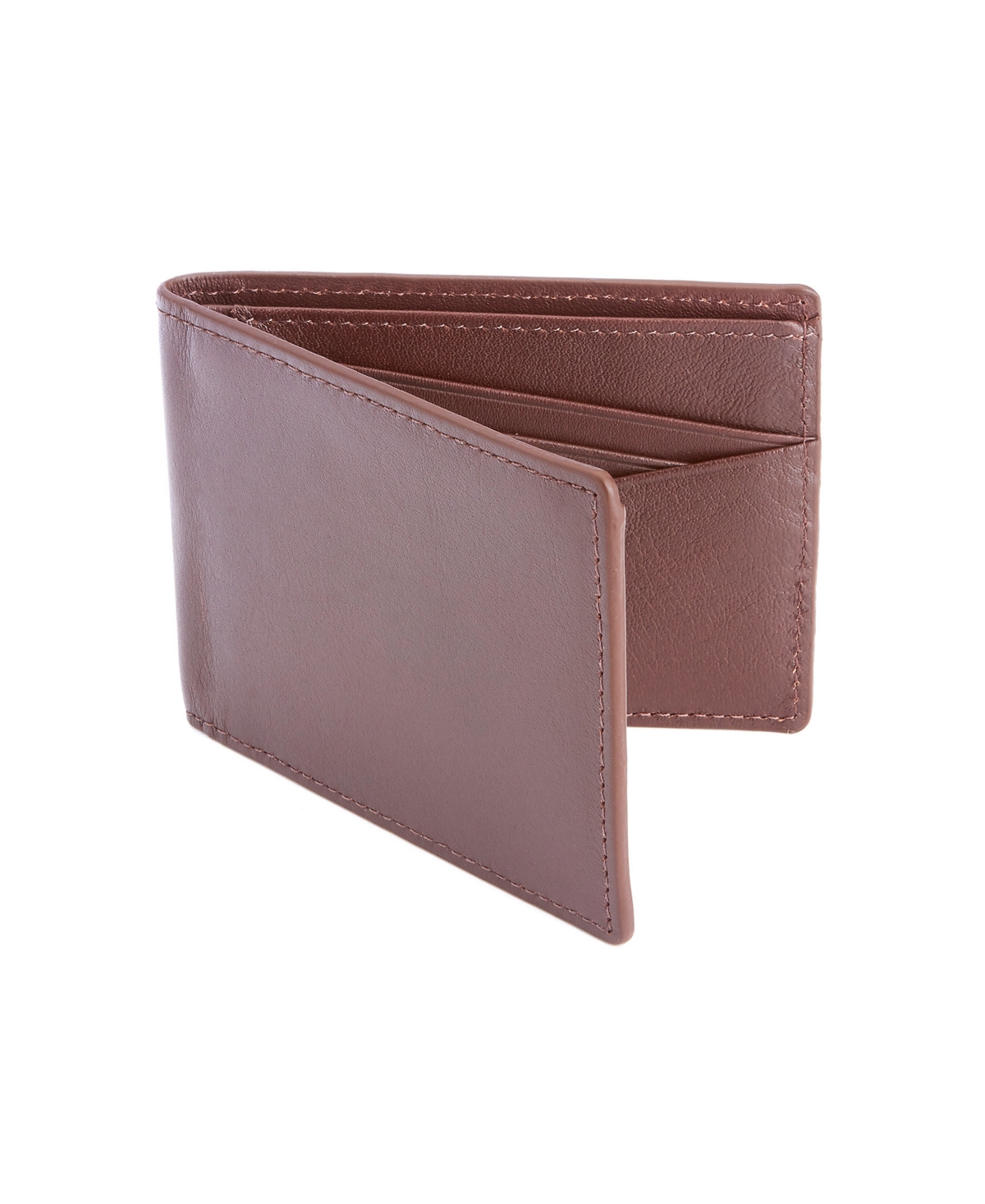 Men's Rfid Blocking Slim Bifold Wallet - Brown