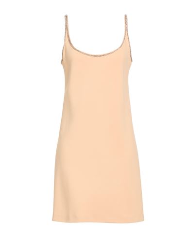 Woman Mini dress Apricot Size 8 Viscose, Elastane