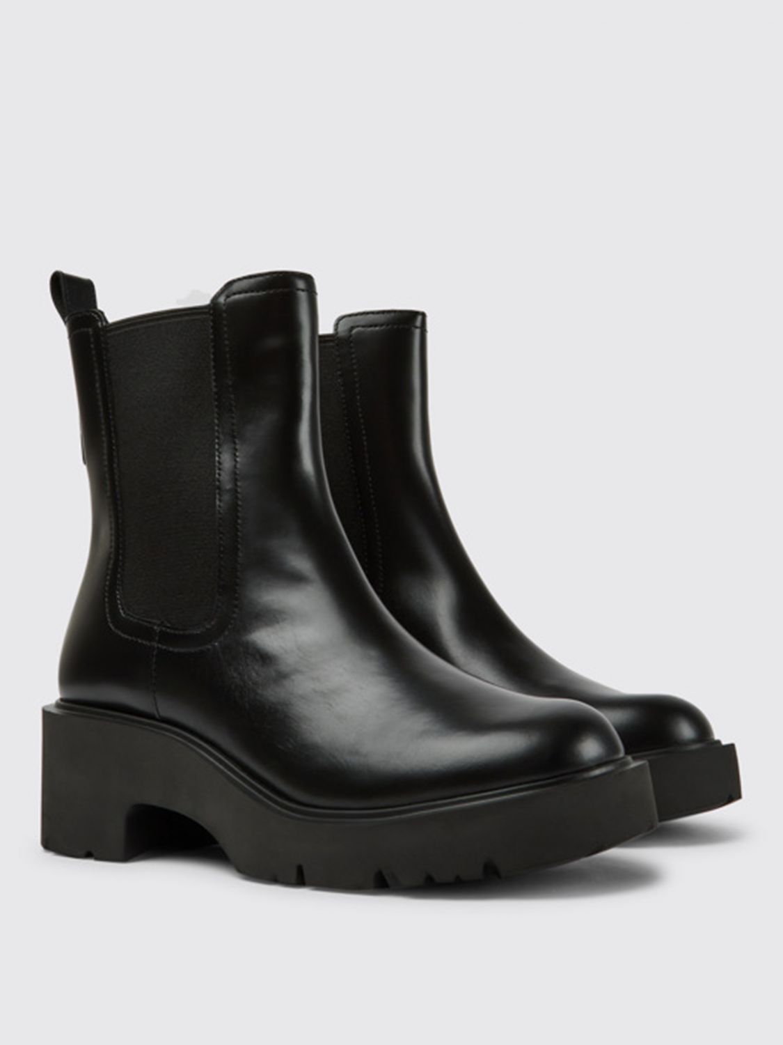 Flat Booties Woman color Black