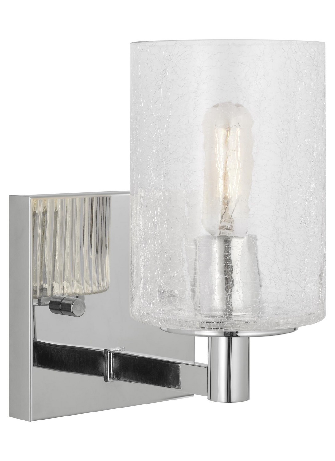 Chrome Wall Bathroom Vanity Light Sconce from the Parker Collection