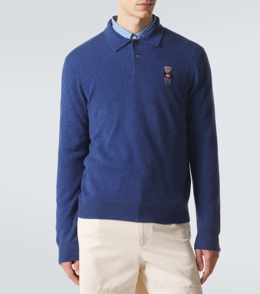 Polo Bear cashmere polo sweater