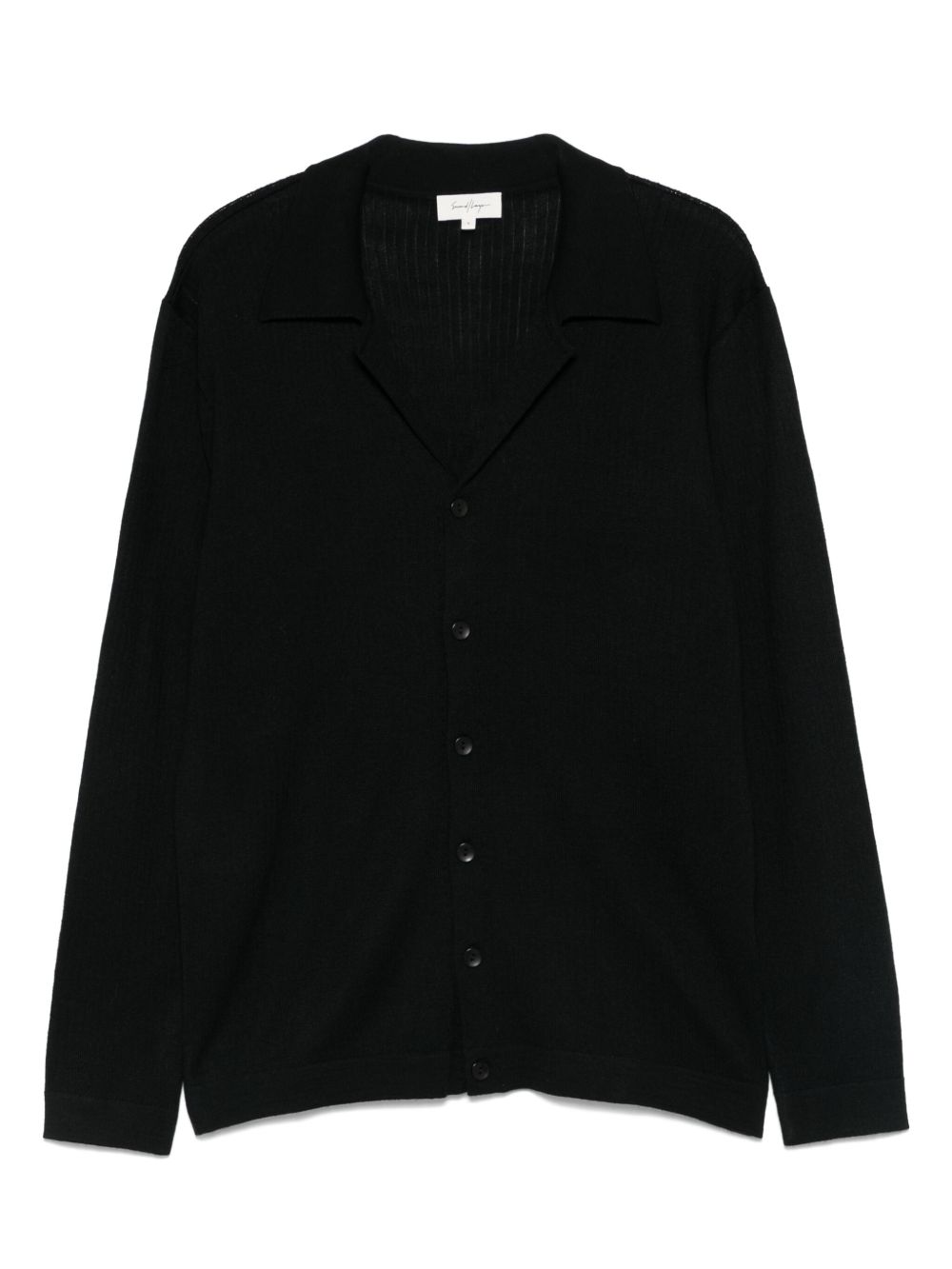 Virgin wool cardigan - Black