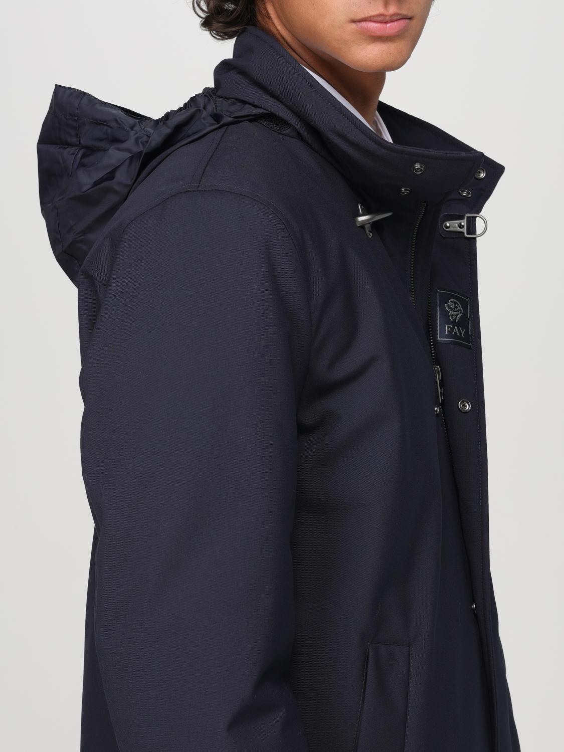 Coat Men color Blue