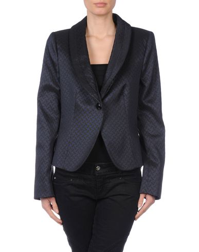 Woman Blazer Midnight blue Size 6 Wool, Polyester