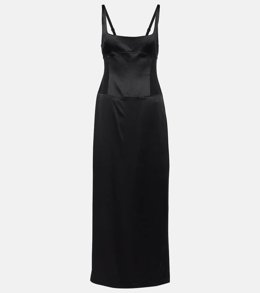 Sonora Evening silk-blend satin midi dress