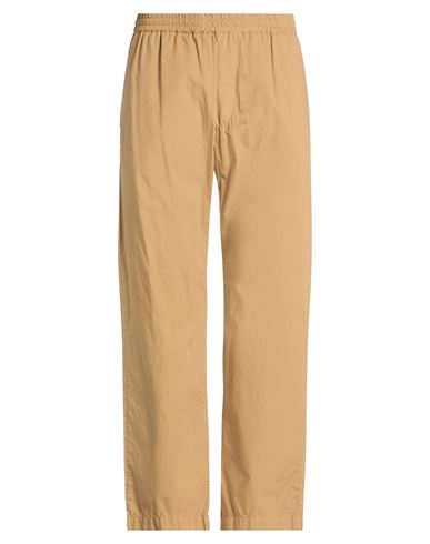 Man Pants Camel Size 36 Cotton, Elastane
