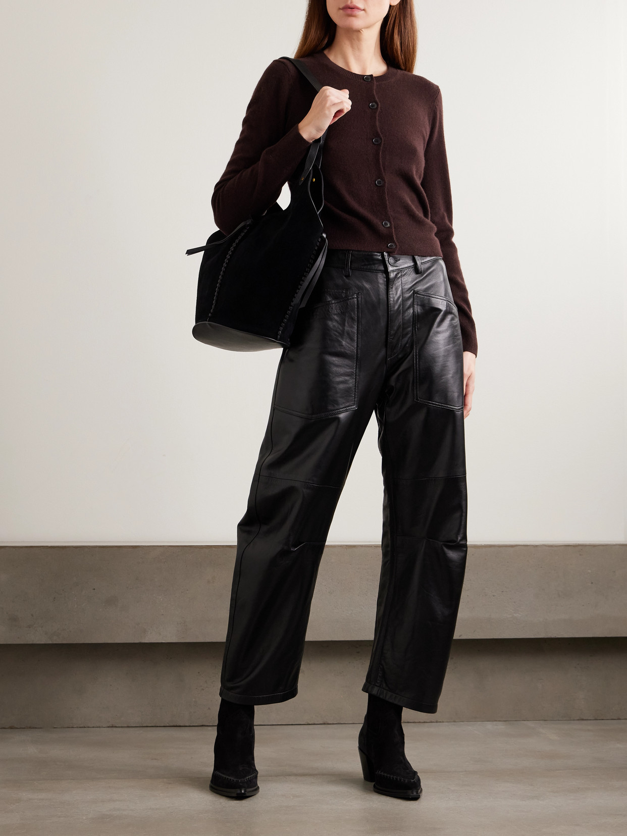March Cashmere Cardigan - Burgundy