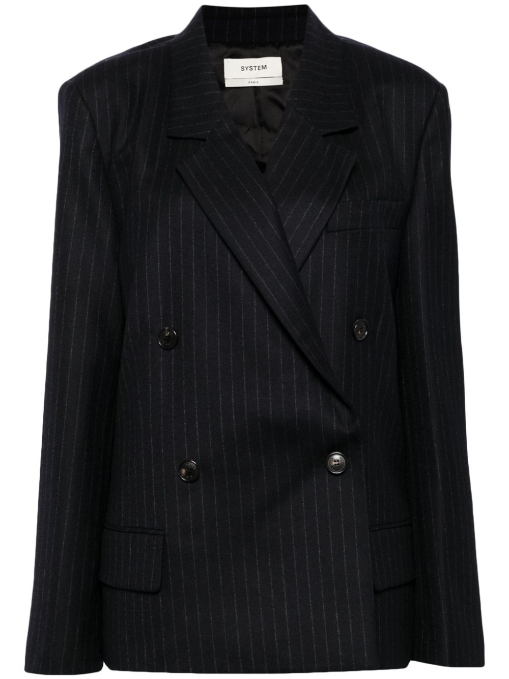 Classic stripe blazer - Blue