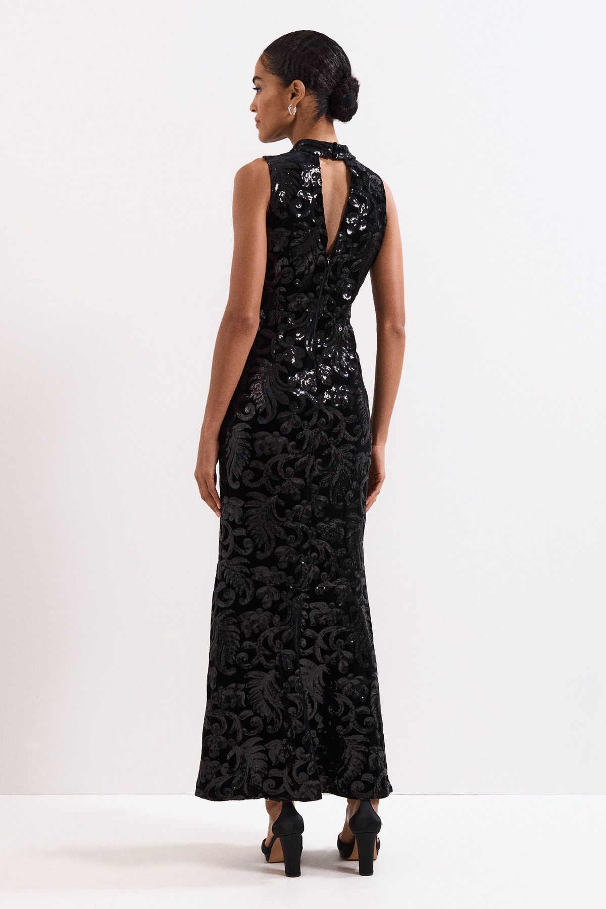 Phase Eight Women's Trudy Sequin Dress in Black
