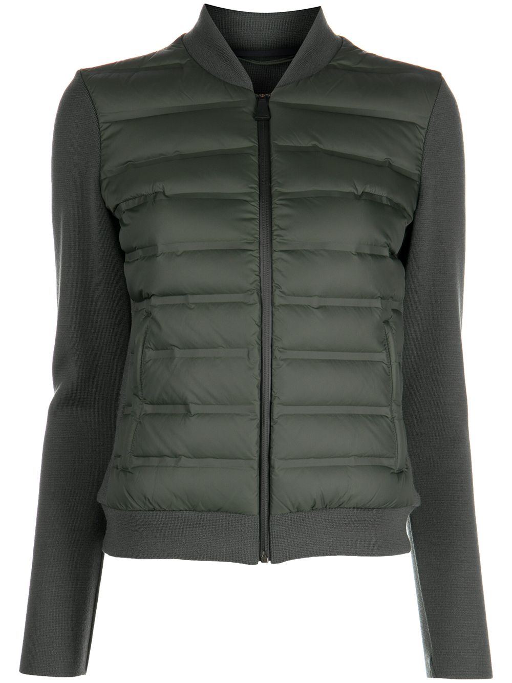 Nell feather-down cardigan - Green