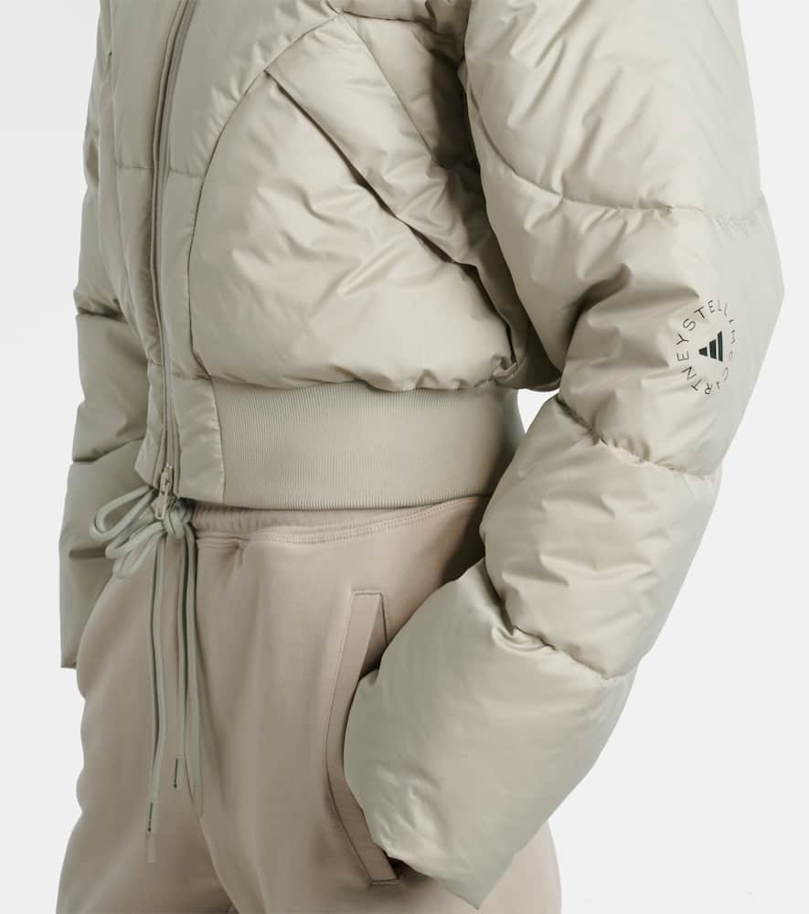 Quilted cropped puffer jacket