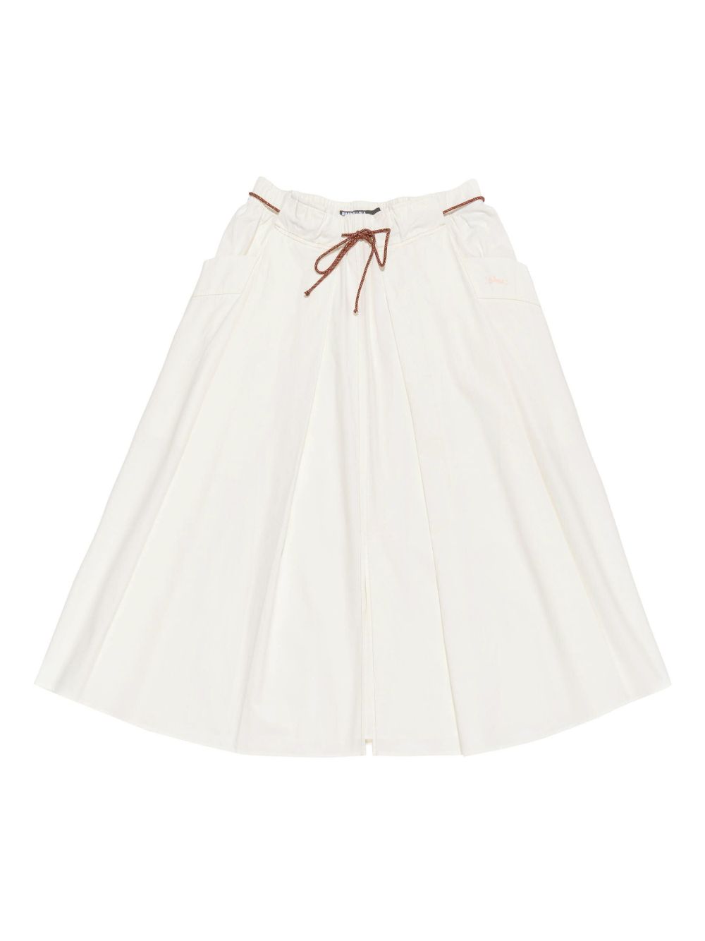 Bimba y Lola A-line midi skirt - White