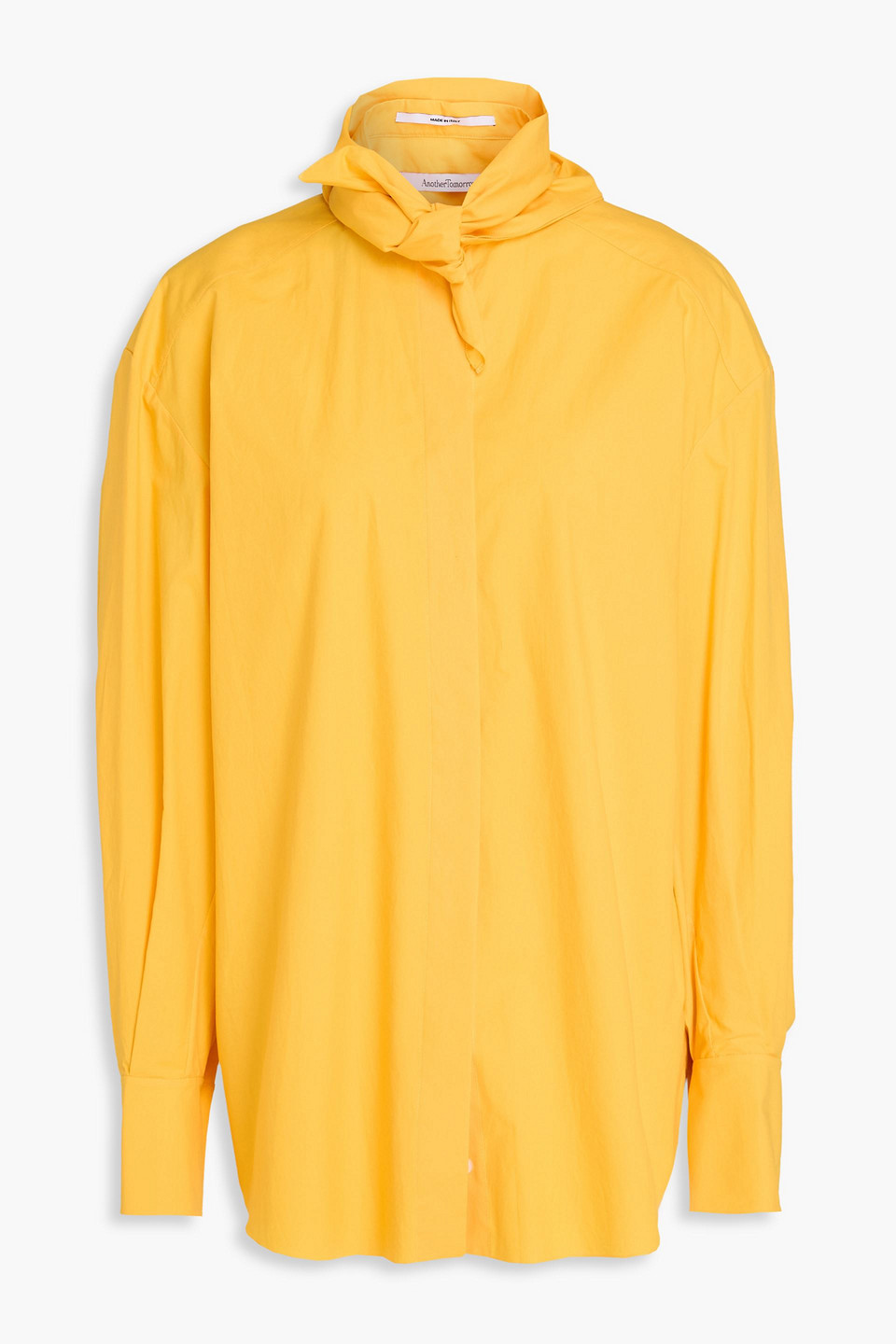 Cotton-poplin shirt - Yellow - IT 38