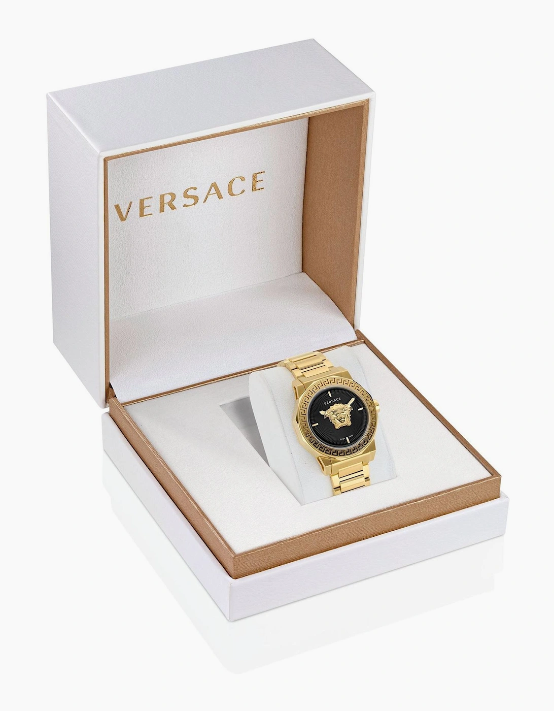 Versace Men's Medusa Deco Quartz Analogue Watch - Gold - : ONE
