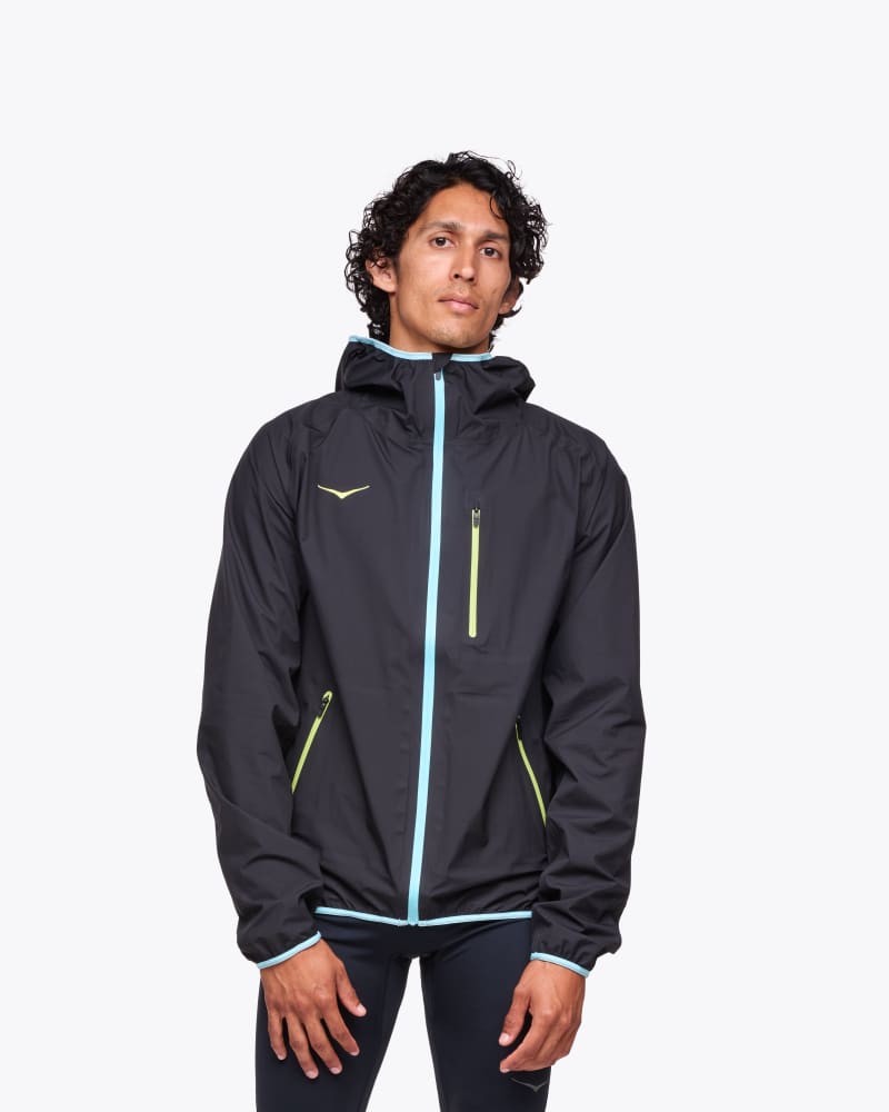 HOKA Men's Tecsky Waterproof Jacket in Black