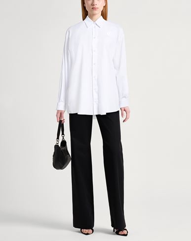 Woman Shirt White Size 10 Cotton, Polyamide, Elastane