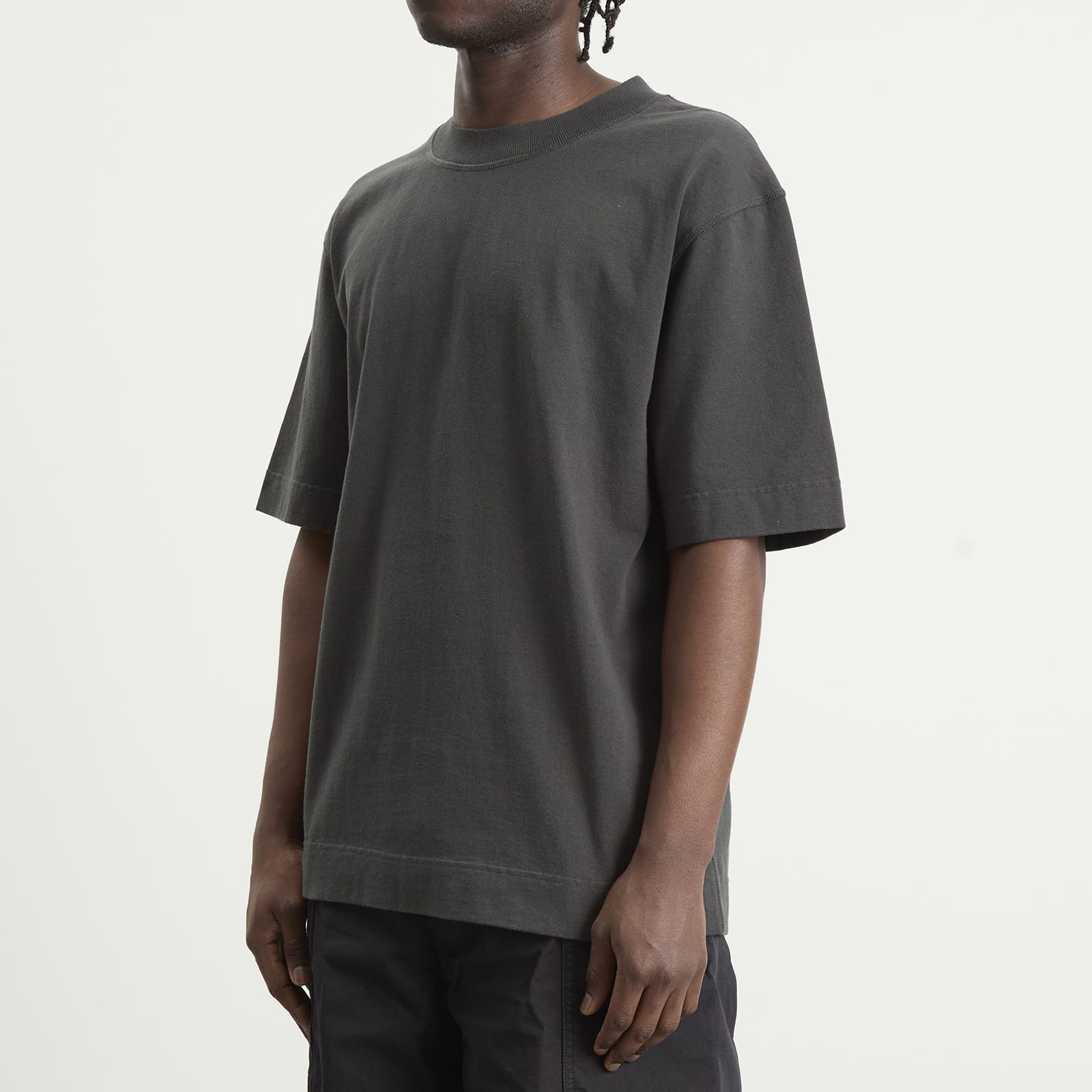 Men's Flatlock Crew T-Shirt in Black Green