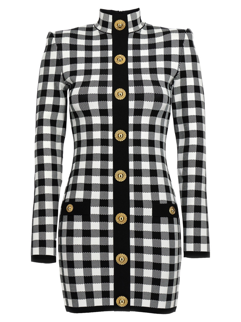 Vichy Knit Dress