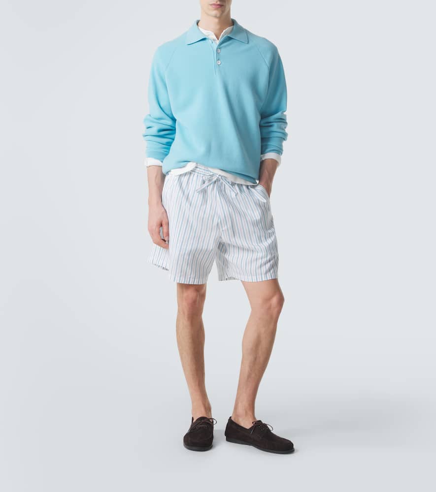 Cotton polo sweater